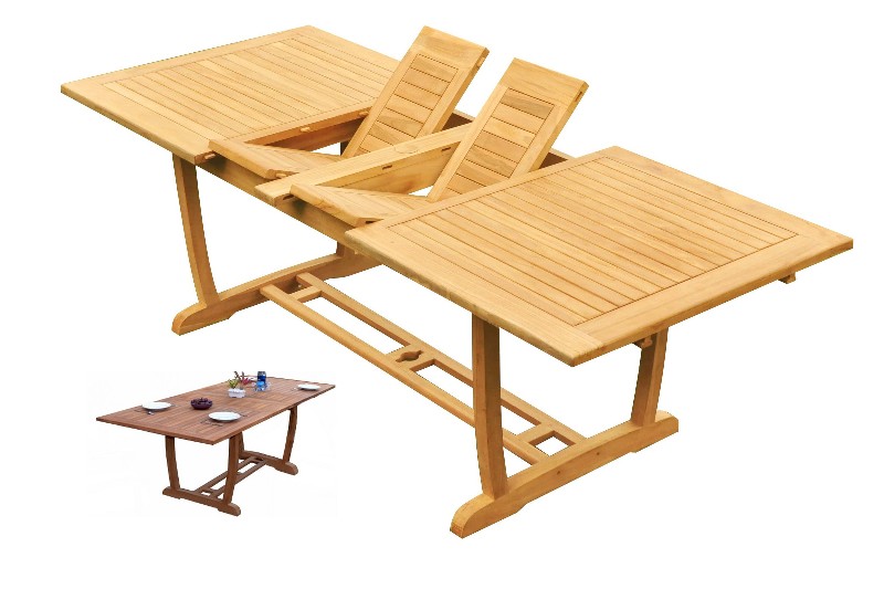94" Double Extension Mas Rectangle Trestle Leg  Table